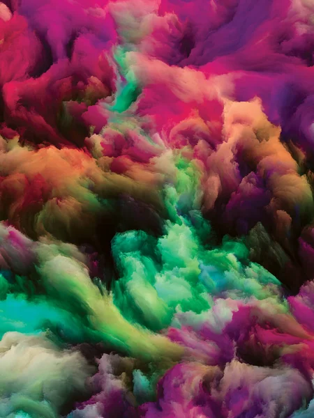 Серия Color Swirl Состав Красочного Движения Жидкой Краски Холсте Предмета — стоковое фото