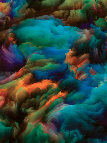 Σειρά Χρωμάτων Στροβιλισμού Αφηρημένη Σύνθεση Πολύχρωμης Κίνησης Υγρού Χρώματος Καμβά — Φωτογραφία Αρχείου