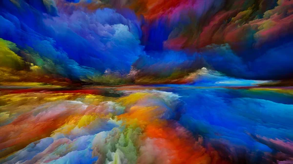 Tierra Luz Escapar Serie Reality Diseño Abstracto Hecho Surrealistas Colores — Foto de Stock