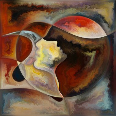 Hayalet Akımı. Colors In Us serisi. İnsan siluetlerinin, sanat dokularının ve renklerin arkaplanı yaşam, drama, şiir ve algı projelerinde kullanılmak üzere etkileşim halindedir