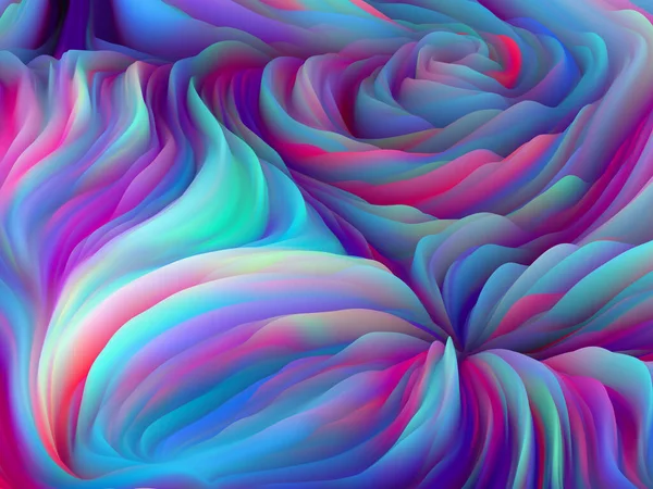 Tela Sines Serie Dimensional Wave Diseño Telón Fondo Swirling Color — Foto de Stock