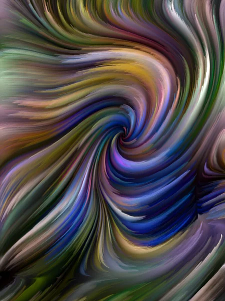 Color Swirl Serie Wechselspiel Bunter Bewegungen Spektraler Fasern Zusammenhang Mit — Stockfoto