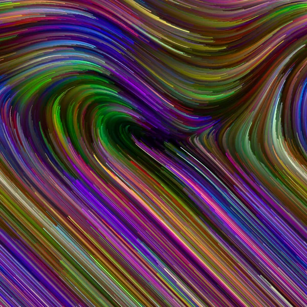 Série Color Swirl Arranjo Abstrato Movimento Colorido Fibras Espectrais Adequado — Fotografia de Stock