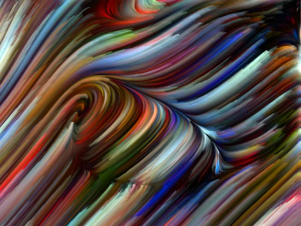 Kleur Swirl Serie Creatieve Arrangement Van Kleurrijke Beweging Van Spectrale — Stockfoto