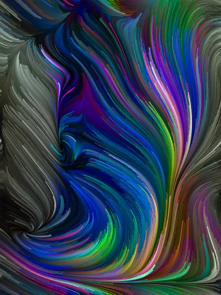 Kleur Swirl Serie Grafische Samenstelling Van Kleurrijke Beweging Van Spectrale — Stockfoto