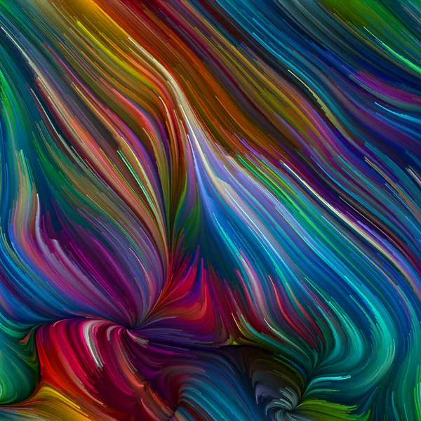 Color Swirl Series Abstract Arrangement Colorful Motion Spectral Fibers Subject — Stock Photo, Image