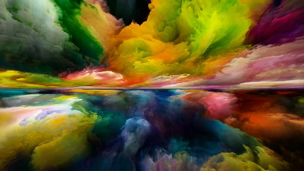 Спектральный Пейзаж Серия Игр Never World Дизайн Фона Цветов Текстур — стоковое фото