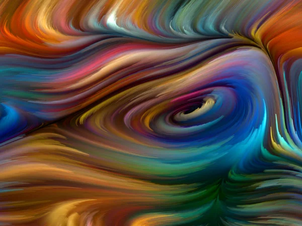 Color Swirl Series Backdrop Design Colorful Motion Spectral Fibers Works — Stock Photo, Image