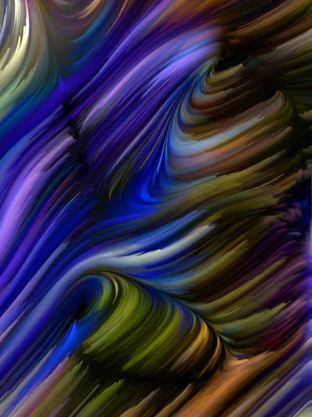 Kleur Swirl Serie Creatieve Arrangement Van Kleurrijke Beweging Van Spectrale — Stockfoto