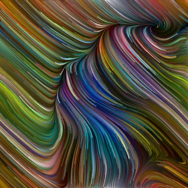 Série Color Swirl Composition Mouvement Coloré Des Fibres Spectrales Pour — Photo