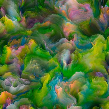 Organik tuval serisi. Hayattaki ve sanattaki yaratıcılık için renkli ve detaylı dokuların yaratıcı düzenlenmesi