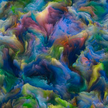 Organik tuval serisi. Hayattaki ve sanattaki yaratıcılık için renkli ve detaylı dokuların yaratıcı düzenlenmesi