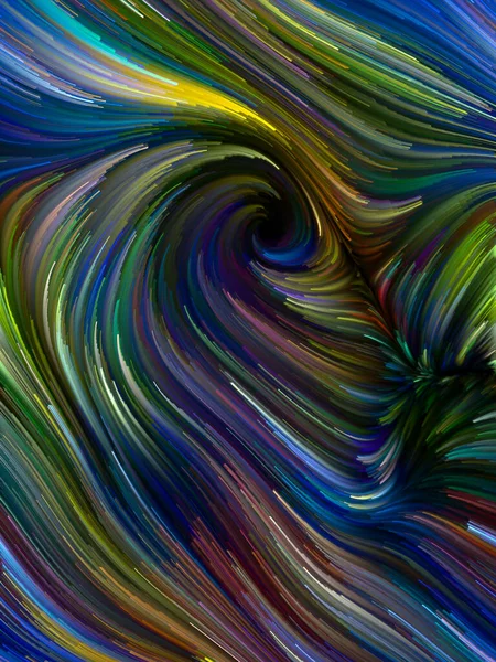 Color Swirl Serien Bakgrund Som Består Färgglada Rörelse Spektrala Fibrer — Stockfoto