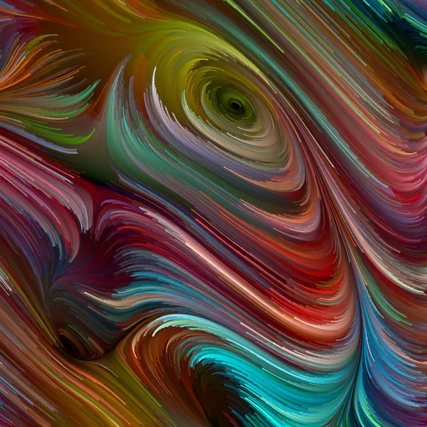 Серія Кольорових Вихорів Композиція Барвистого Руху Спектральних Волокон Проектів Життя — стокове фото
