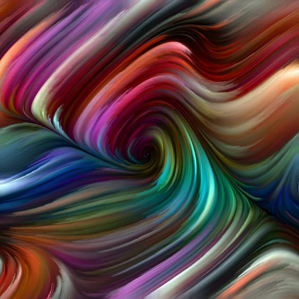 彩色漩涡系列 视觉上有吸引力的背景 由光谱纤维的五彩缤纷的运动构成 适合于生活 创造力和艺术的布局 — 图库照片