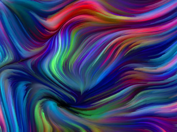 Color Swirl Serie Hintergrund Der Bunten Bewegung Spektraler Fasern Für — Stockfoto