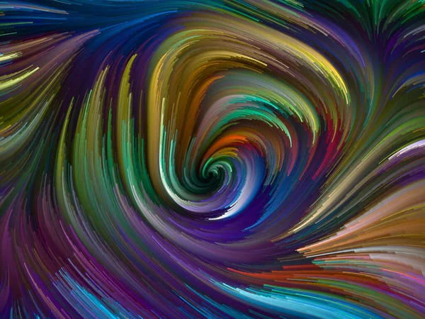 Colore Serie Turbinio Composizione Grafica Del Movimento Colorato Delle Fibre — Foto Stock