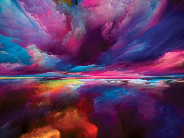 Internal Landscape Color Dreams Series Backdrop Composed Paint Textures Gradient — Stock Photo, Image