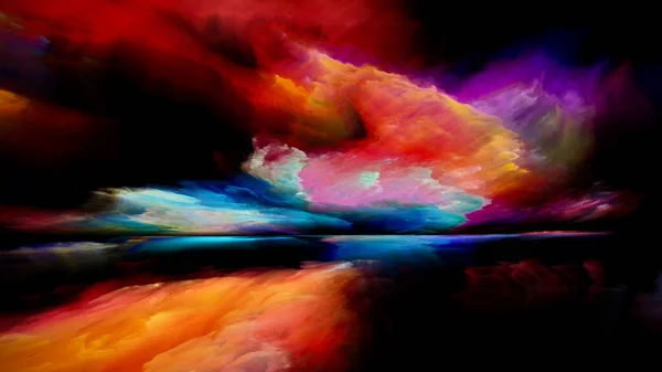 Montañas Espectrales Escapar Serie Reality Arreglo Creativo Colores Texturas Surrealistas — Foto de Stock