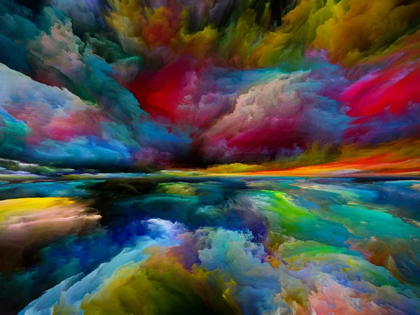 Colores Más Allá Muerte Escapar Serie Reality Abstracción Artística Compuesta — Foto de Stock