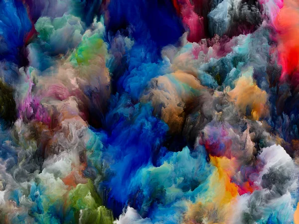 Pintura Dinámica Serie Color Dream Composición Visualmente Agradable Gradientes Tonos — Foto de Stock