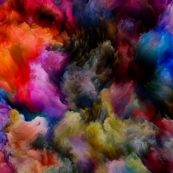 Schilderdynamiek Kleur Droom Serie Visueel Aangename Compositie Van Gradiënten Spectrale — Stockfoto