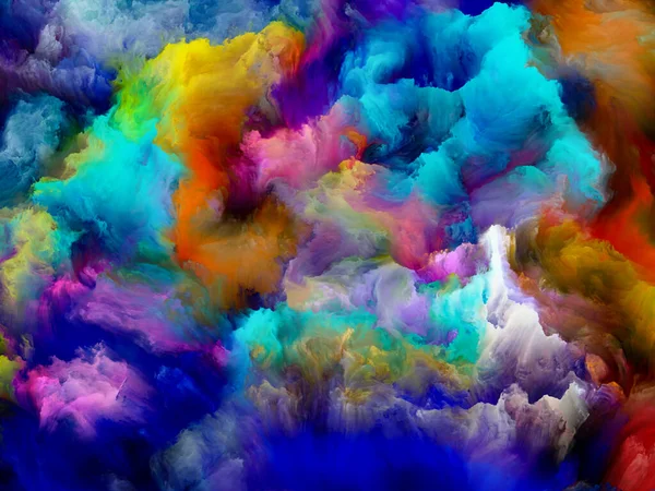 Wielobarwna Chmura Seria Color Dream Konstrukcja Tła Gradientów Barw Spektralnych — Zdjęcie stockowe