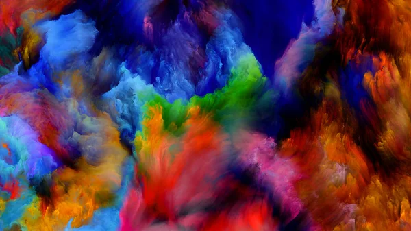 Nube Pintura Serie Color Dream Diseño Abstracto Degradados Matices Espectrales — Foto de Stock