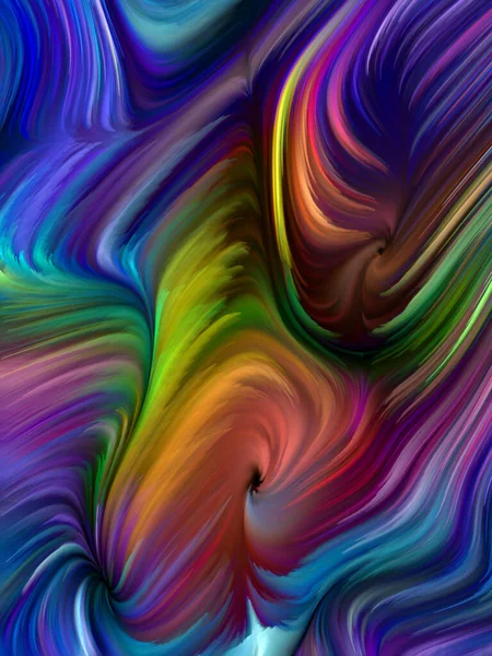 Color Swirl Serie Hintergrundkomposition Bunter Bewegung Spektraler Fasern Zum Thema — Stockfoto