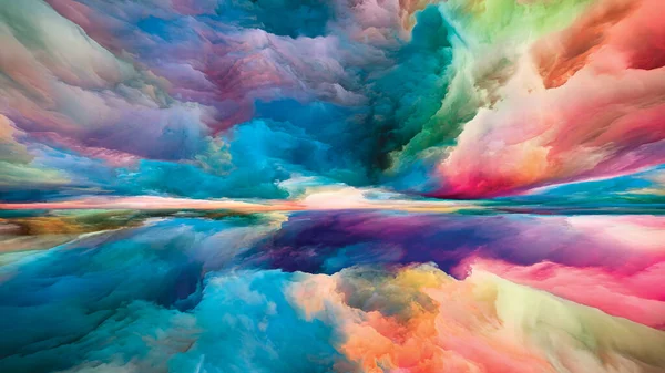 Multicolor Landscape Seeing Never World Series Backdrop Colors Textures Gradient — 스톡 사진