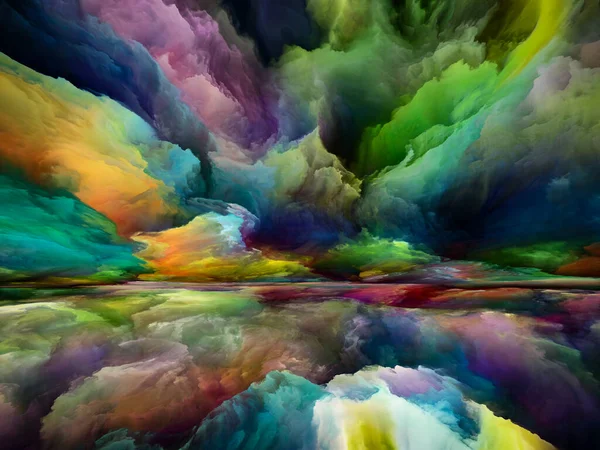 Spectral Land Seeing Never World Series Artistic Background Made Colors — 스톡 사진