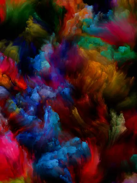Verfbeweging Kleur Droom Serie Samenstelling Van Gradiënten Spectrale Tinten Als — Stockfoto