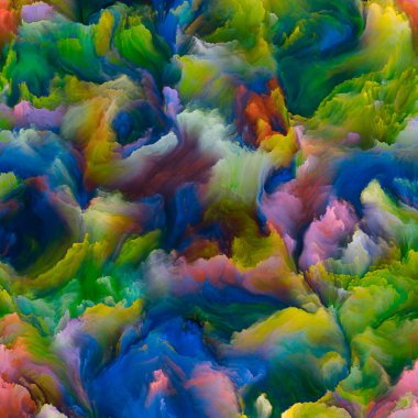 Organic Canvas series. Background composition of  colorful, detailed textures on the subject of creativity in life and art