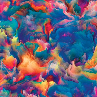 Organik tuval serisi. Yaşamdaki ve sanattaki yaratıcılıkla ilgili çalışmalar için renkli ve detaylı dokuların görsel olarak tatmin edici bileşimi