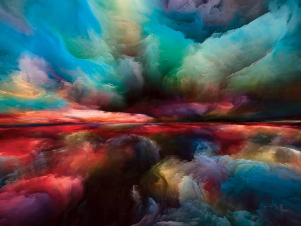 풍경의 컬러드림 시리즈 상상력 디자인을 구름의 — 스톡 사진