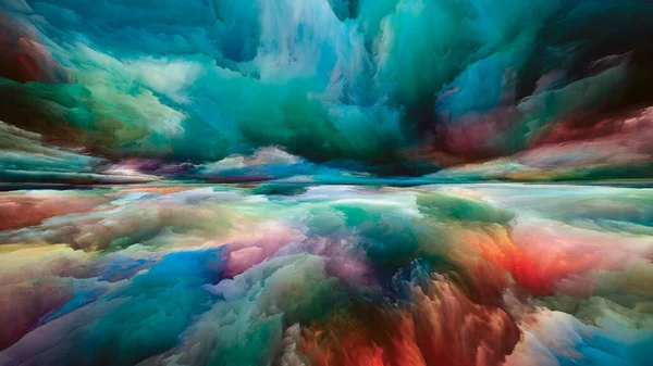 Imagination Landscape Série Color Dreams Abstraktní Design Barev Textur Gradientních — Stock fotografie