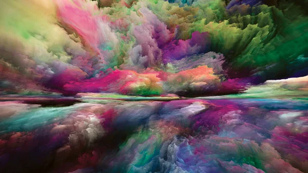 Imagination Landscape Série Color Dreams Abstraktní Design Barev Textur Gradientních — Stock fotografie