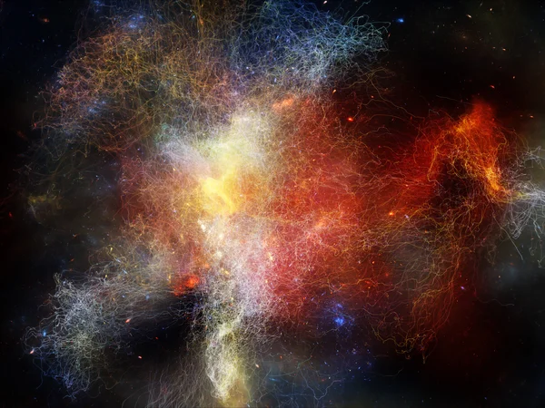 Evolving Fractal Nebulae — Stock Photo, Image