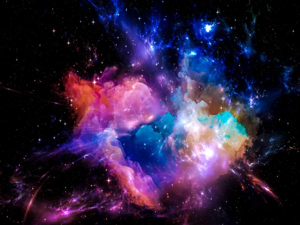 Nebulosa colorida — Foto de Stock