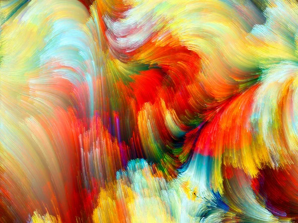 Unfoldingen av färg — Stockfoto