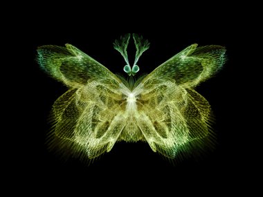 doğru dijital kelebek