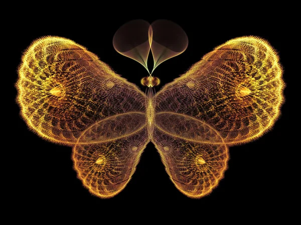 Virtuální motýl — Stock fotografie