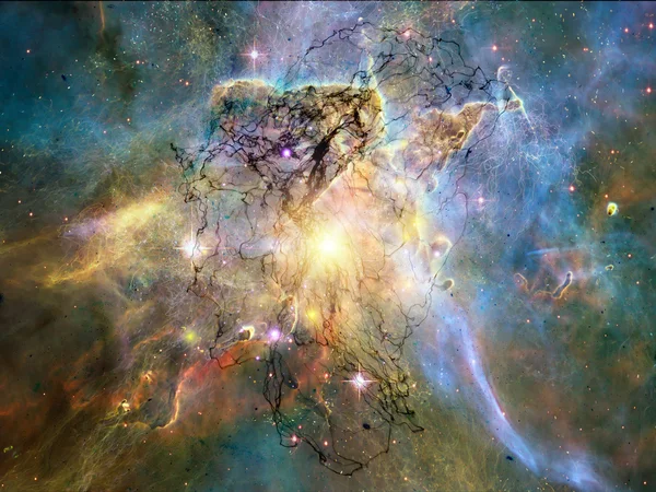 Accidental Fractal Nebulae — Stock Photo, Image