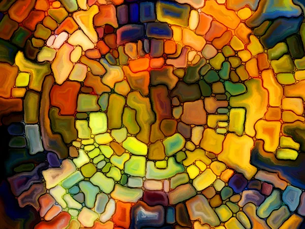 Numeric Stained Glass — Stock Photo, Image