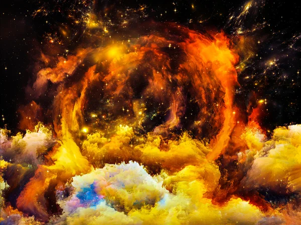 Nebula Landscape — Stock Photo, Image