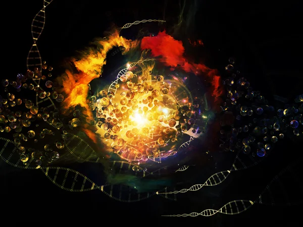 Innerlijk leven van dna — Stockfoto