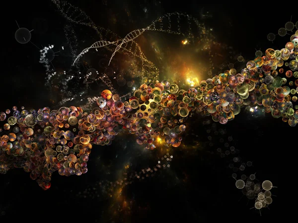 Innerlijk leven van dna — Stockfoto