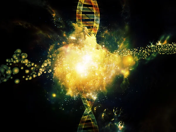 Виртуальная ДНК — стоковое фото