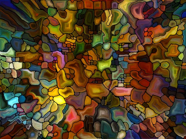 Dromen van gebrandschilderd glas — Stockfoto