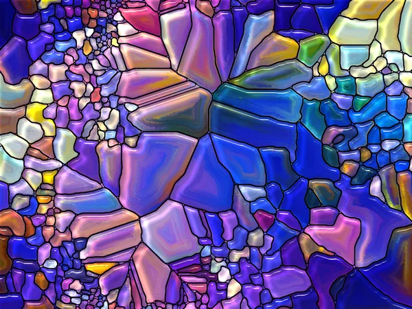 Visualization of Digital Stained Glass — Stock Photo, Image